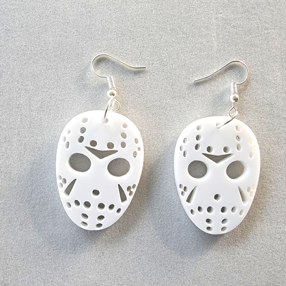 Jason Voorhees Acrylic Earrings Friday the 13th Halloween (16 PAIRS)